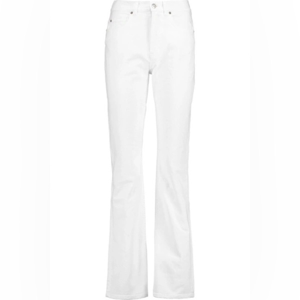 ACNE size 27 white high-rise bootcut jean